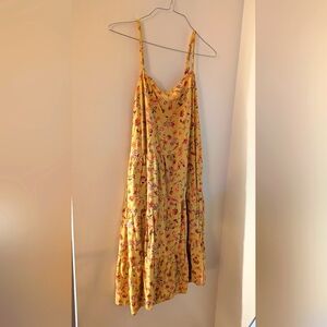 Yellow floral dress